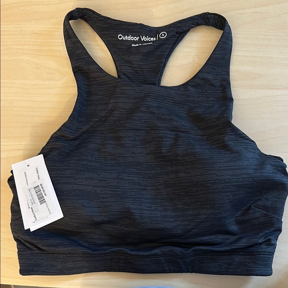 Outdoor Voices Charcoal Sports Bra